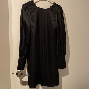 Satin shift dress
